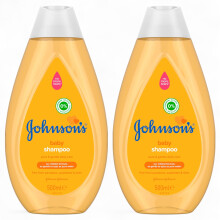 Johnson's Baby SHAMPOO, Pure and Gentle Daily Care Yellow, 2 x 500ML