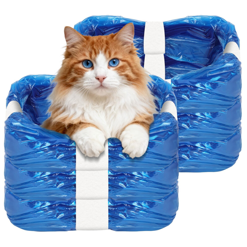 6 Pack Cat Litter Refills Bag, Nappy Bin Refills Bags, Smellproof Nappy-Bags, Diaper Bin Pail Disposal-Bags, Diaper Pail Refill-Bag Compatible Nutkit