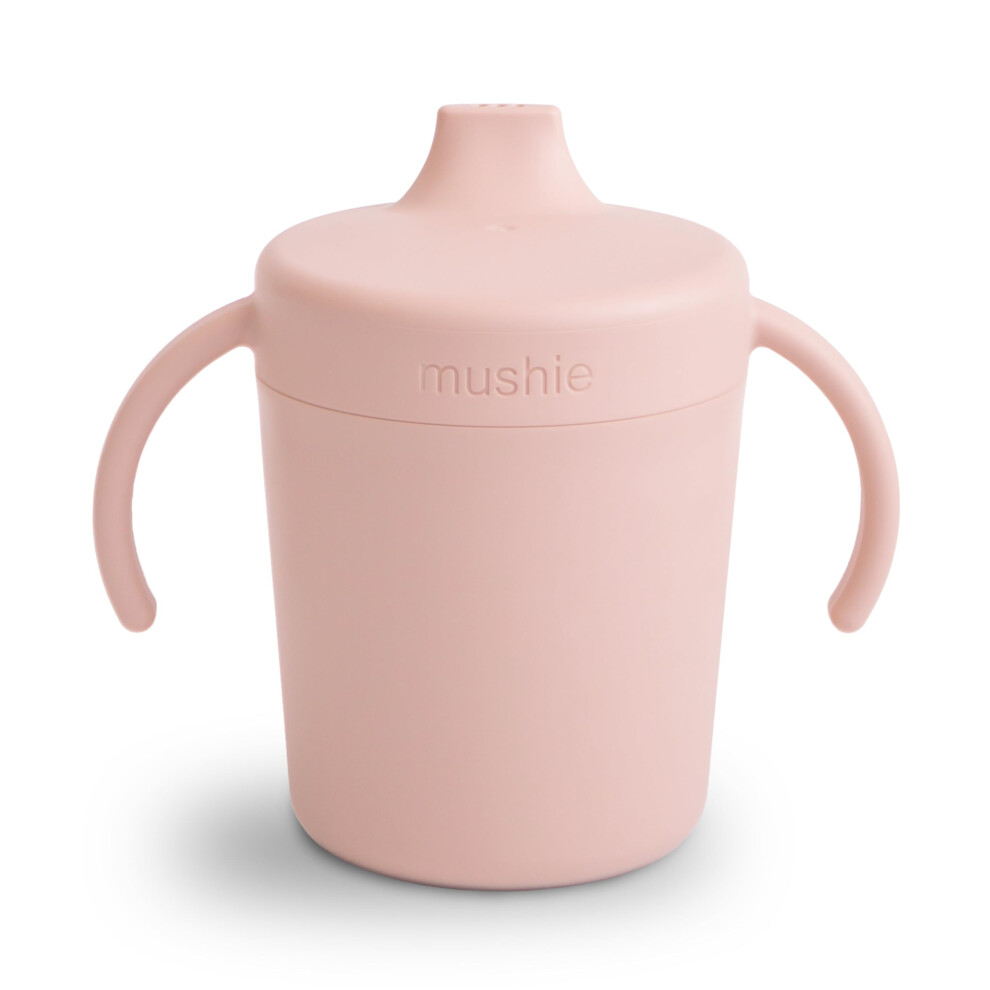 Trainer Sippy Cup | Made In Denmark | Leak Resistant Twist-Off Lid & Handles | 6 Months + (Blush) Mushie