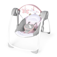 Ingenuity Comfort 2 Go Compact Portable 6-Speed Cushioned Baby Swing