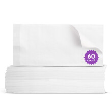 Disposable Dry Wipes for Adults & Baby - 60 Count (2 Packs of 30) - Gentle & Dur