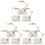 9Pièces Présentoir Réglable Figurines ABS Transparent Stockage Simple 4