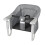 Hook On  Chair for Dining with Secure Clip Attachment, Easy Clean Fabric, Compact Grey Design 1