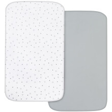 Next to Me Crib Sheets Fitted 83x50cm, Baby Bedside Crib Sheets 2 Pack, Ultra So