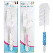 RSW 1 Bottle and Teat Brush, 2 Brushes in 1, Ideal for Cleaning Training Cups, Wide Neck Bottles, Lids, Valves, Baby, 2 in