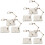 9Pièces Présentoir Réglable Figurines ABS Transparent Stockage Simple 8