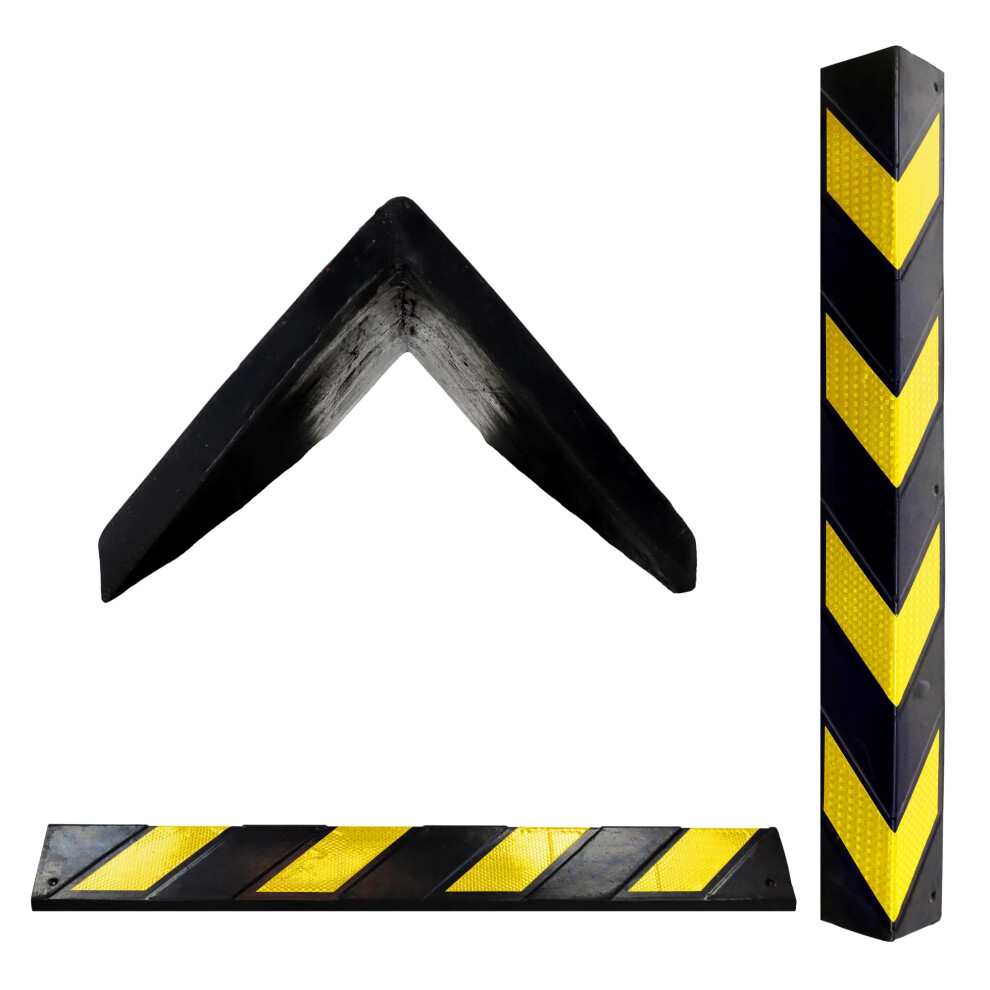 Rubber Corner Guard - Corner Protectors For Wall Safety - Car Door Edge Protector With High Visibility - Rubber Corner Protectors For Buildings - Wal Vigil