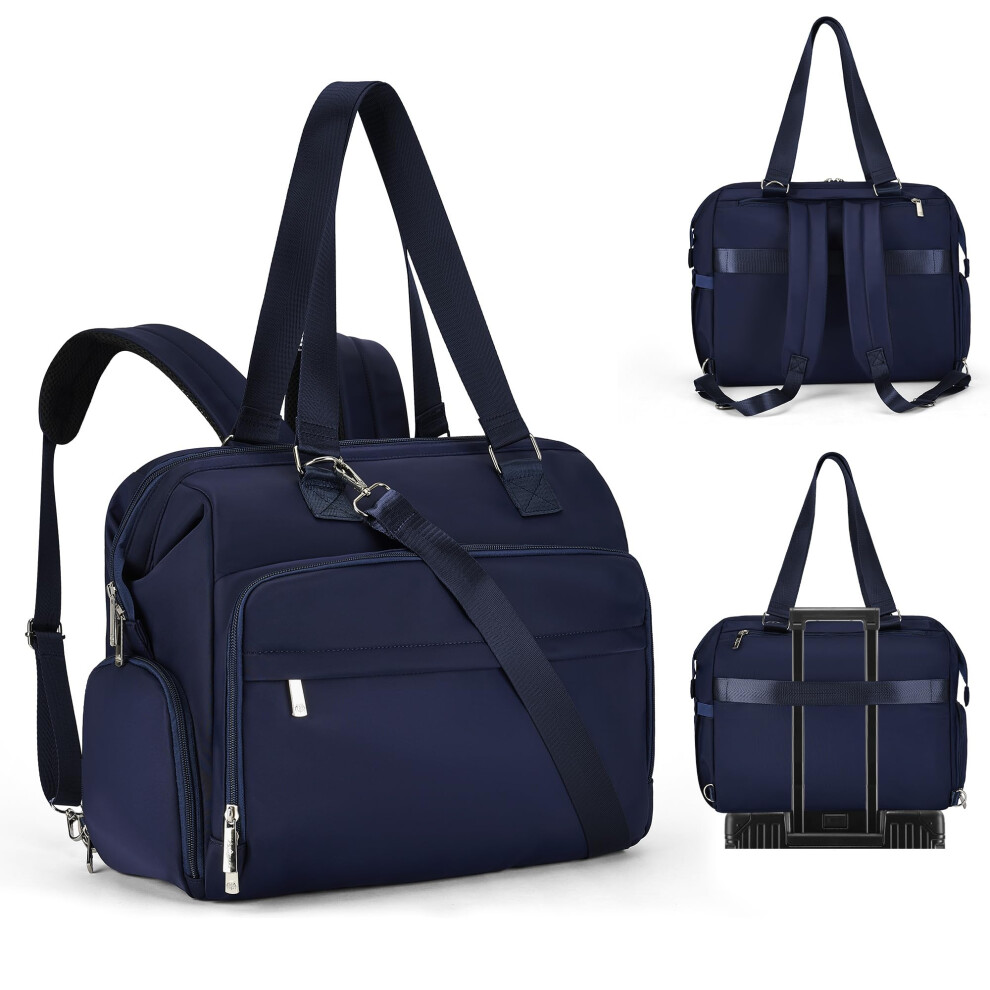 Diaper Bag Tote,Large Travel Diaper Tote For Mom And Dad,Multifunction Baby Tote Bag For Boys And Girls With Pacifier Case And Changing Fexkean