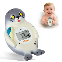 KISSONE Baby Bath Thermometer – Accurate Digital Display with Floating Seal (F/C), Durable Fun Bath Toy, Ensures Safe Water Temperature for Newborn