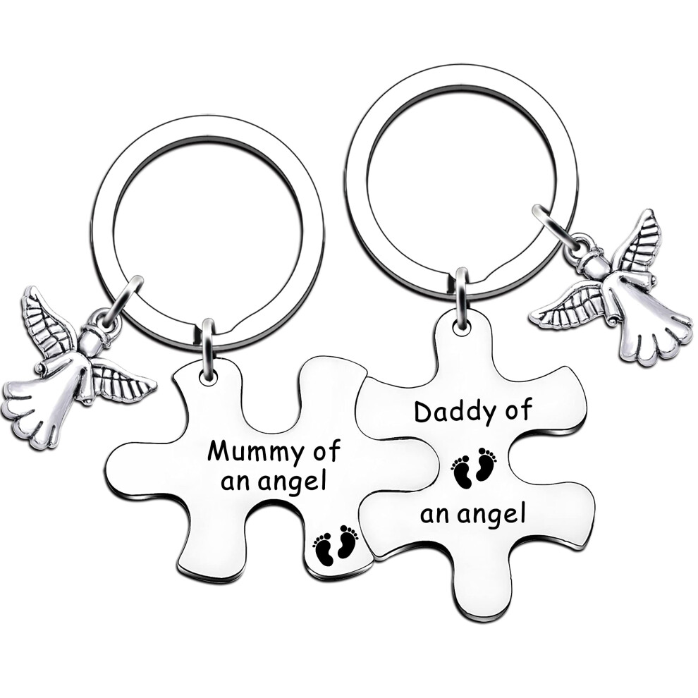 Baby Memorial Gifts Loss Of Baby Gifts Keyring Miscarriage Keepsake For Infant Loss Sympathy Gift Remembrance Keyring Mummy Daddy Of An Angel Silver Jmimo