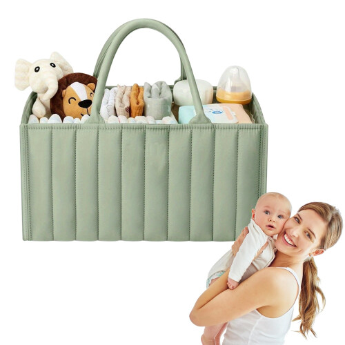Large Capacity Nappy Caddy Organizer - Multi Functional Nursery Storage Baskets, Beautiful Practical Baby Caddy Organizer