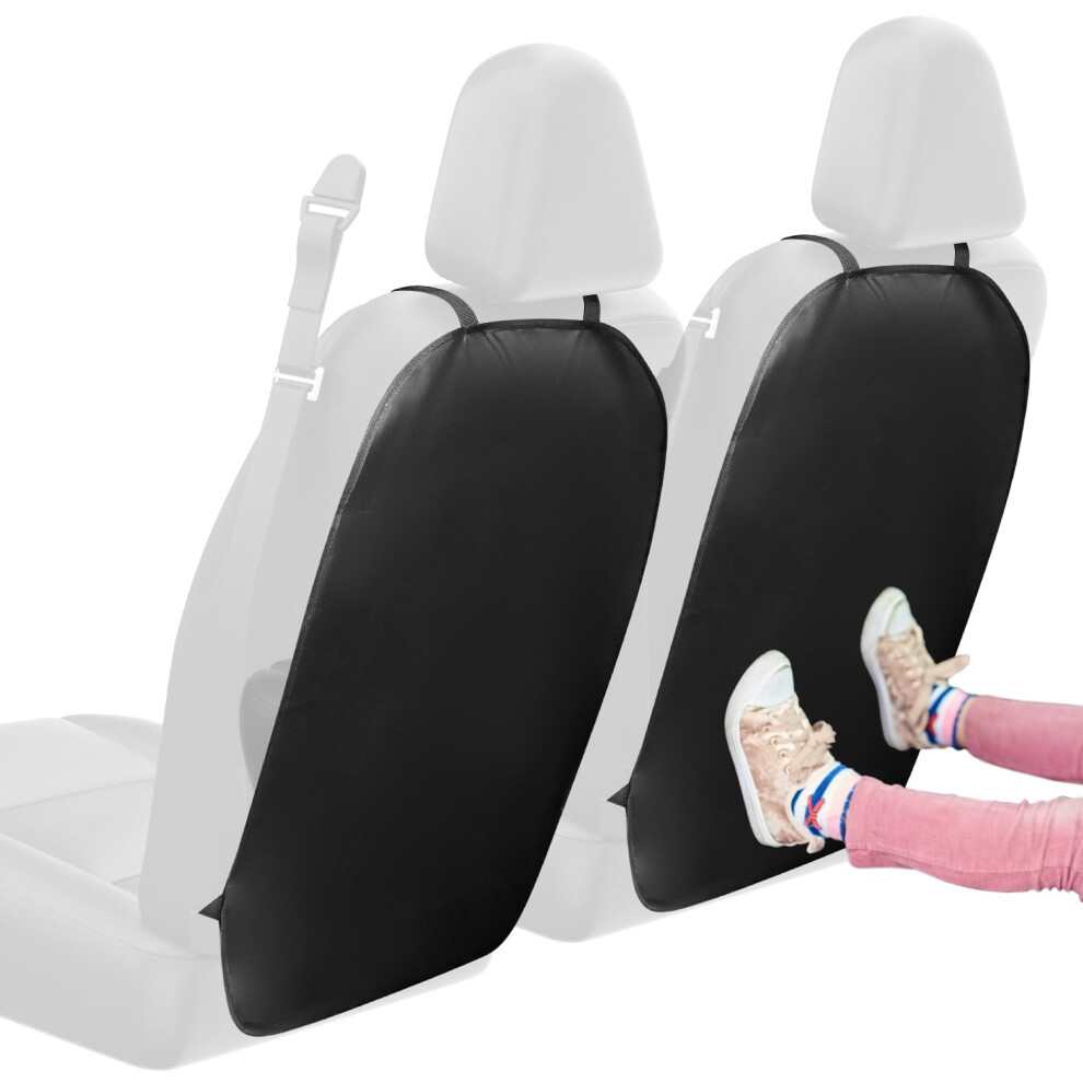 2Pcs Car Seat Kick Mats, Car Back Seat Protector, For Suvs, Jeeps, Trucks Qwork