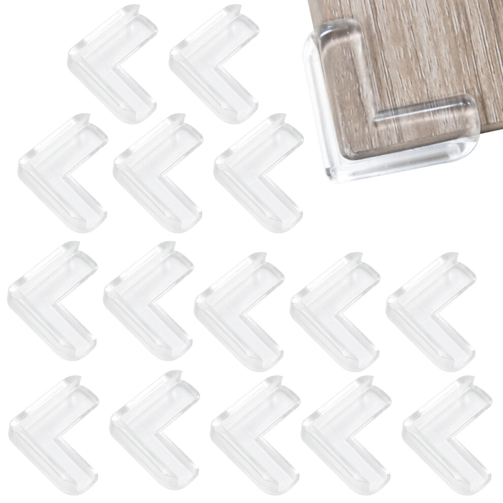Miionwii Safety Corner Protectors Guards, 15Pcs Baby Proofing Safety Corner Clear Furniture Table Corner Protection, Child Soft Table Corner Protectors For Ki