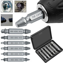 Screw 6x Broken Extractor Remover Set Speed Out Drill Bits Tool Damaged Stripped