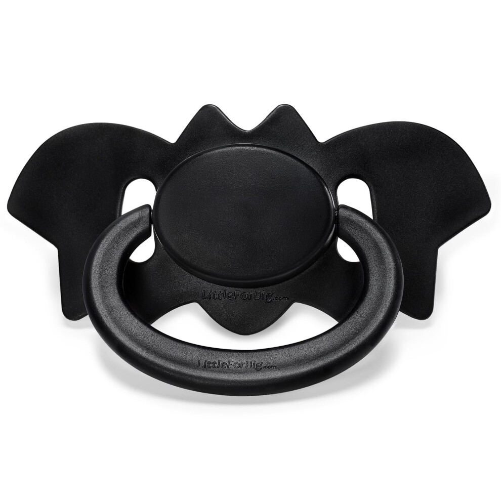 Littleforbig Bigshield Generation-Ii Adult Sized Pacifier - Baby Bat Pacifier Black