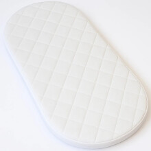 FEELIT Baby Moses Basket Mattress – Extra Thick, Comfy & Cushioned | Hypoallergenic, Breathable & Supportive (65 x 28 x 4 cm)