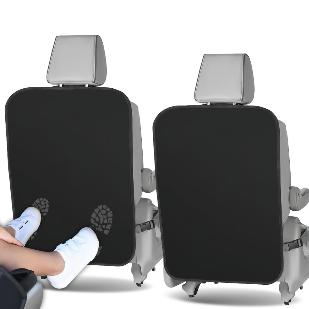 2Pcs Car Seat Protectors For Child,Car Seat Kick Mats,Anti-Dirty Back Seats Protector,Universal Backseat Protectors Cover With Adjustable Buckle,Cars Ezvezs