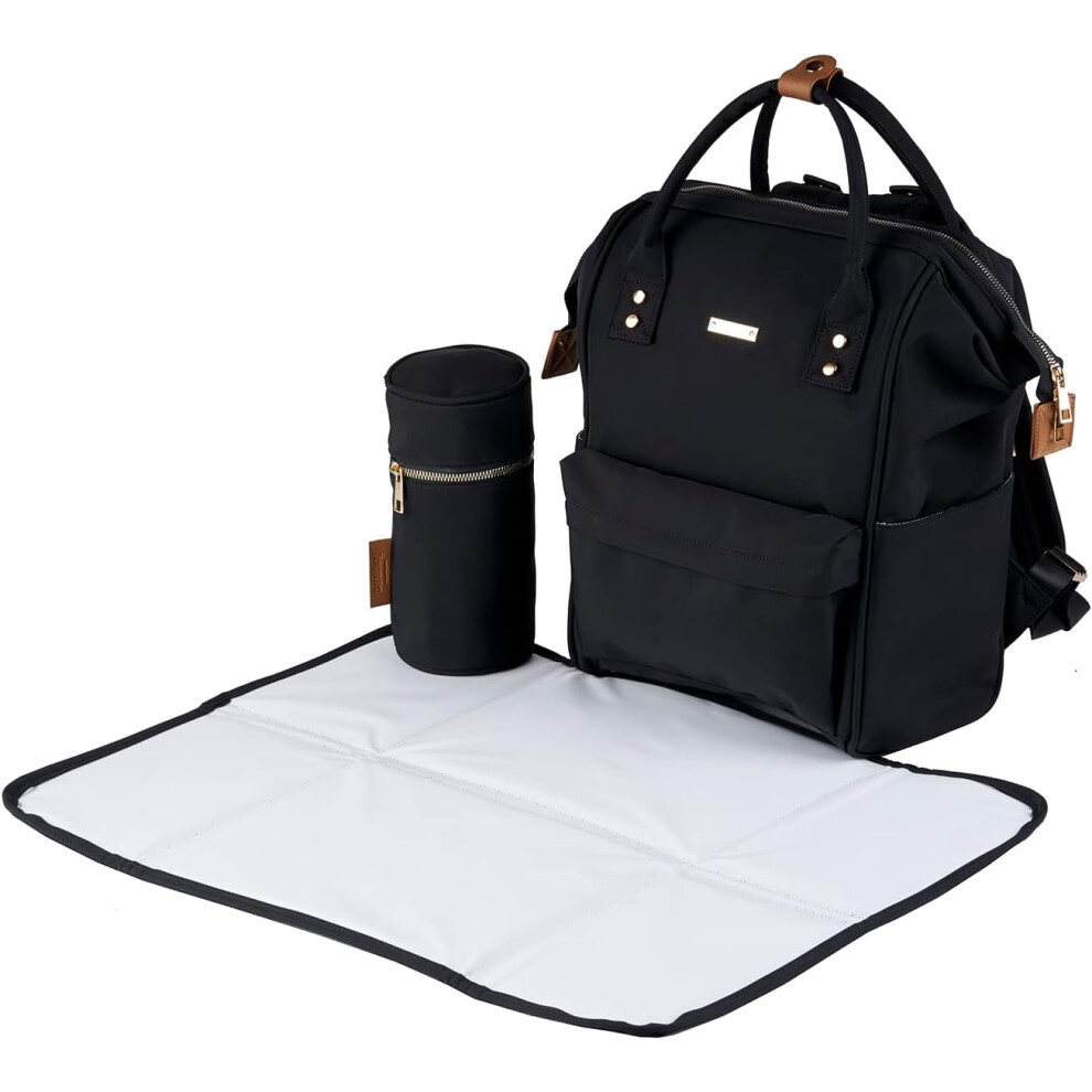 | Mani Baby Changing Bag Large Backpack With Adjustable Shoulder Straps | Multifunction Baby Bag Backpack With Detachable Changing Mat & In Baba Bing