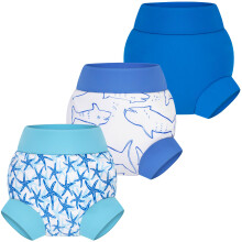 BIG ELEPHANT Reusable Baby Swim Diapers - 3 Pack for Boys – Adjustable, Easy to Wash, Soft & Waterproof, 4T