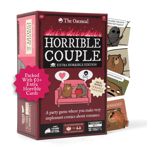 Exploding Kittens Exploding Kittens Vreselijk Koppel - Extra Vreselijke Editie - Partyspel voor 2-8 Spelers