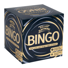 Ideal Deluxe Electronic Bingo Game | Host Bingo Night at Home | 4 Game Options | Includes Electronic Caller With Illuminated Screen & Catchphrases |