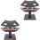 4Pièces Présentoir Cones Glace Noir Support Table Buffet Cuisine 5