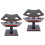 4Pièces Présentoir Cones Glace Noir Support Table Buffet Cuisine 6