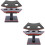 4Pièces Présentoir Cones Glace Noir Support Table Buffet Cuisine 8