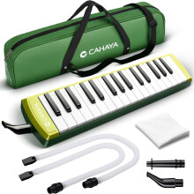 CAHAYA Melodica Music Instrument 32 Key Portable with Double Plastic Flexible Lo
