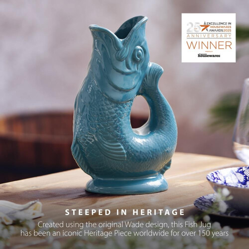 Wade Fish Jug, Earthenware, 0.6L, Agave WA967802TEA 2