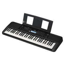 Yamaha PSR-E383 Portable Keyboard for Beginners, 650 Authentic Instrument Voices and Touch-Sensitive Keys with 48-Note Polyphony, Includes 2 Online L
