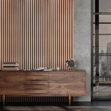 Fuse Acoustic Wooden Wall Panel in Brushed Copper, 240cm x 60cm (3 Pack)