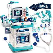 Lehoo Castle Doctors Set for Kids, Kids Doctors Set with Medical Trolley, 3 Year Old Girl Gifts, Medical Play Set, Role Play Toys Gifts for 3+(Blue)