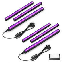 Barrina T5 Black Light, Linkable UV Light UK Plug, 10W 1ft Magnetic 6 Packs