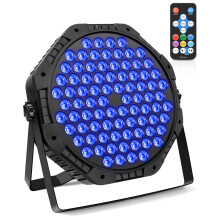 Stage Light,Professional Par Lighting,126W LED Disco Lighs,Large Beam Parlight,Party Lights,Strobe Lights, 7 Mode WRGB Stage Lighting Effects, Sound
