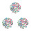 300Pièces Cabochons Résine Flatback Colorés Accessoires DIY 2