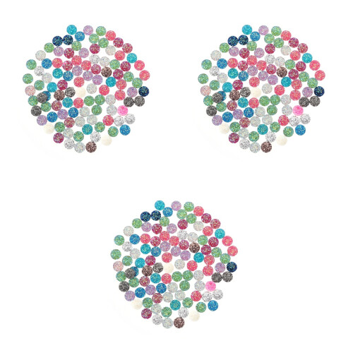 300Pièces Cabochons Résine Flatback Colorés Accessoires DIY 2