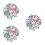 300Pièces Cabochons Résine Flatback Colorés Accessoires DIY 7