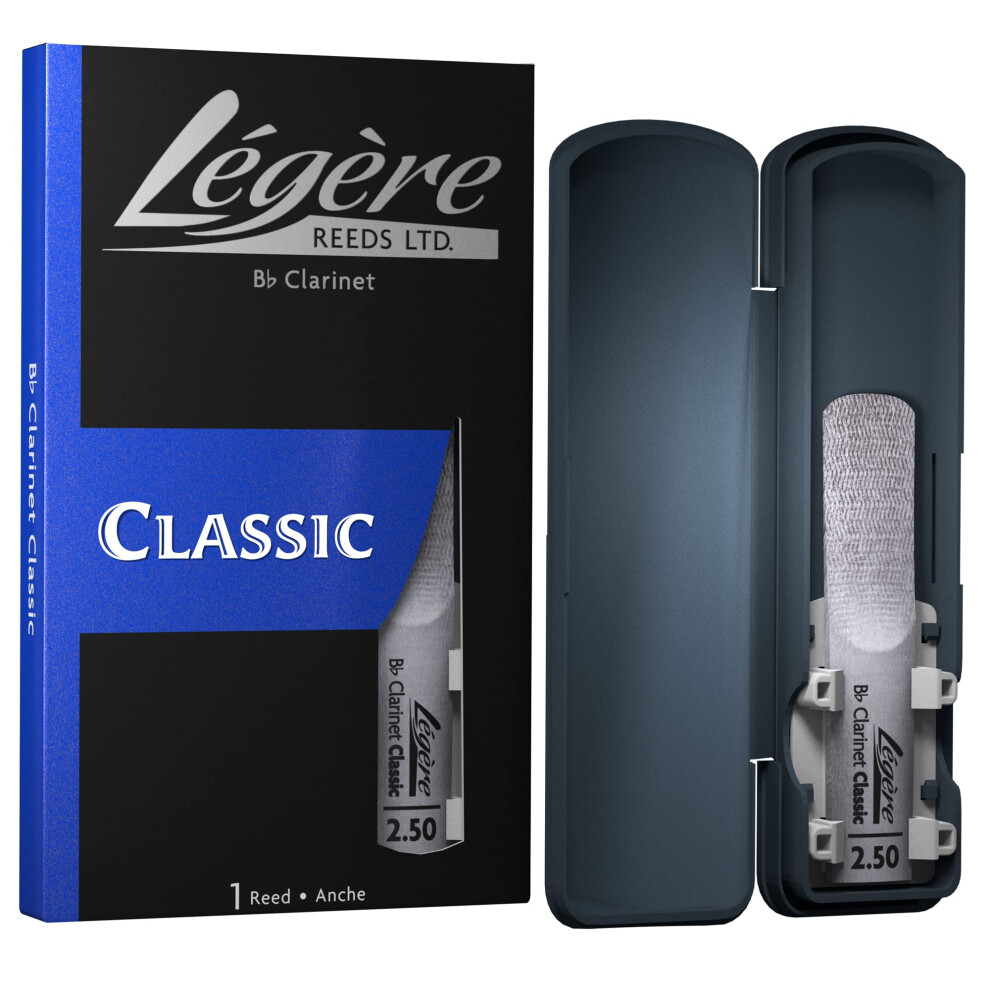 Legere Légère Reeds - Bb Clarinet Reed, Classic, Strength 2.50 (Bb2.50) - Pre