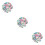300Pièces Cabochons Résine Flatback Colorés Accessoires DIY 9