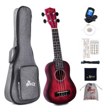 Winzz Kids Adults Ukulele Soprano Beginner Kit 21 Inches with 8 Access