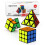 ROXENDA Speed Cube Set, 2X2 3X3 Pyramid Speed Cube Stickerless Fast Cube with Instruction (Sticker cube set) 1