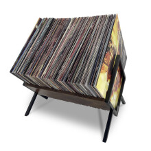 REGAL DISPLAY Vinyl Record Storage Holder - 12 inches 70 Album Holder Display Stand - Book and Record Album Storage - Album and LP Storage Organizer