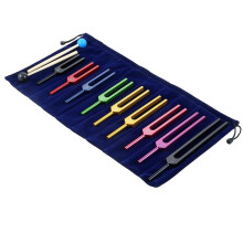 9 PCS Aluminum Alloy Tuning Fork Set for Chakra Healing and Sound Therapy, Accurate Frequency Control