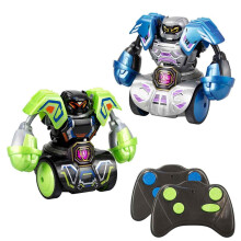 SilverLit YCOO Robo Kombat Tornado, Interactive Robot Fighting Toy with 360 Spin & Super Tornado Punch, 2 Battle Modes AI & Multiplayer, Sound Effect