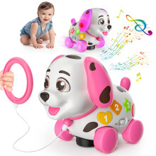3-in-1 Musical Puppy Toys for 1 Year Old Girl Gift, Educational Baby Toy 6-12-18 Month, 1st Birthday Gift for 1 Year Old Girl Boy, First Bilingual Pr