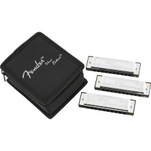 Fender Blues Deluxe Harmonicas - 3-Pack - Incl. Case