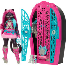 Monster High Skulltimate Secrets Doll and Accessories Set, Hauntlywood Mysteries Catty Noir with Reveal Closet & 19+ Glam Surprises like Doll Clothes