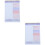 2Pièces Cahier Violet Déchirable Idéal Pour Planning 8