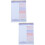2Pièces Cahier Violet Déchirable Idéal Pour Planning 9